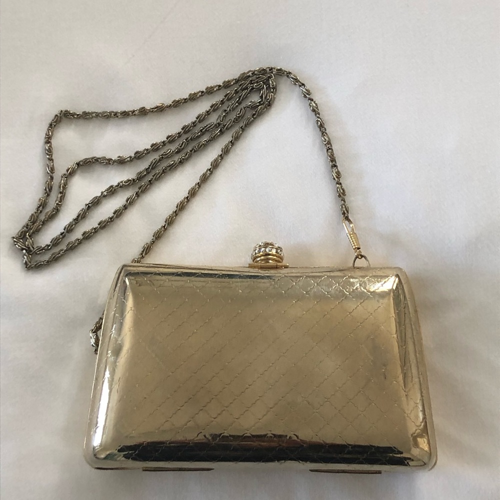Vintage gold evening purse